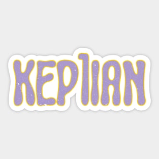 Kep1er Kep1ian typography Sticker